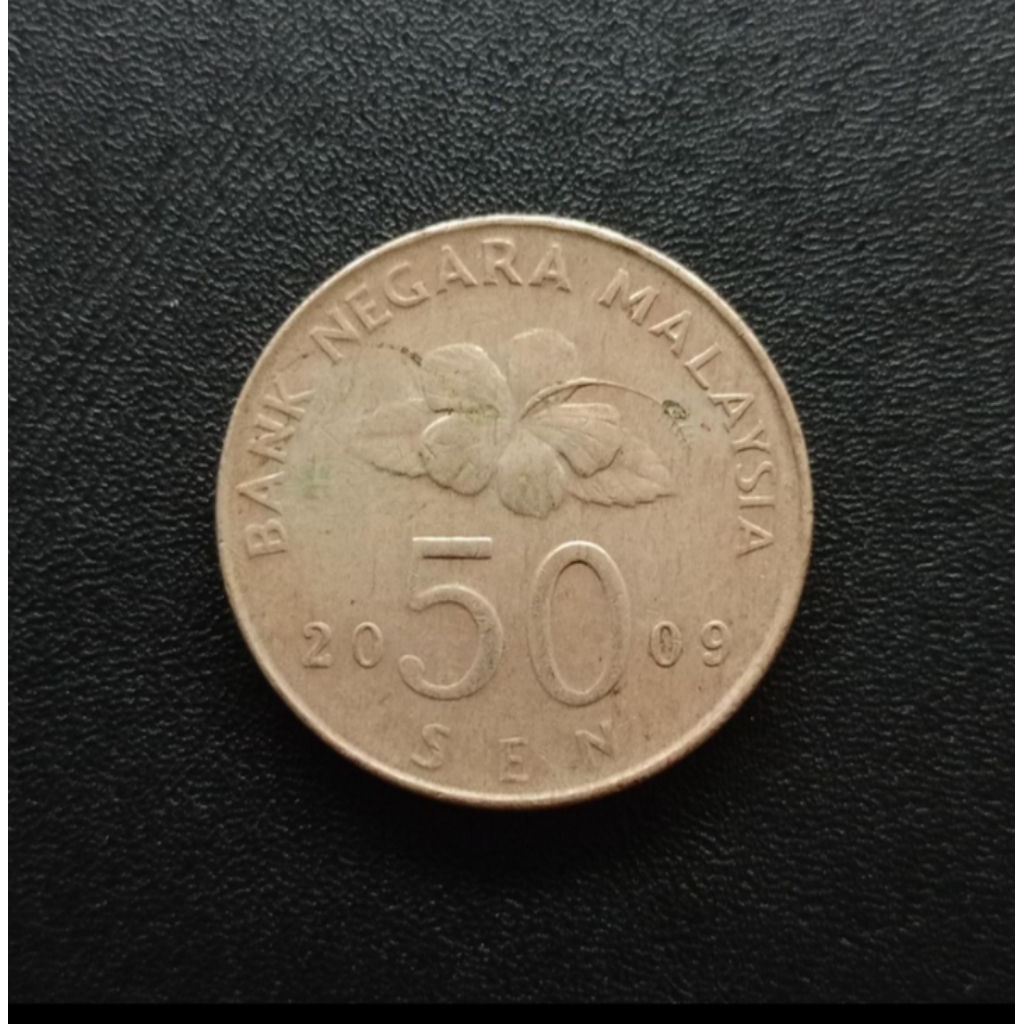 Koin Asing Kuno Jadul Asing Mancanegara Koin Malaysia 50 Sen