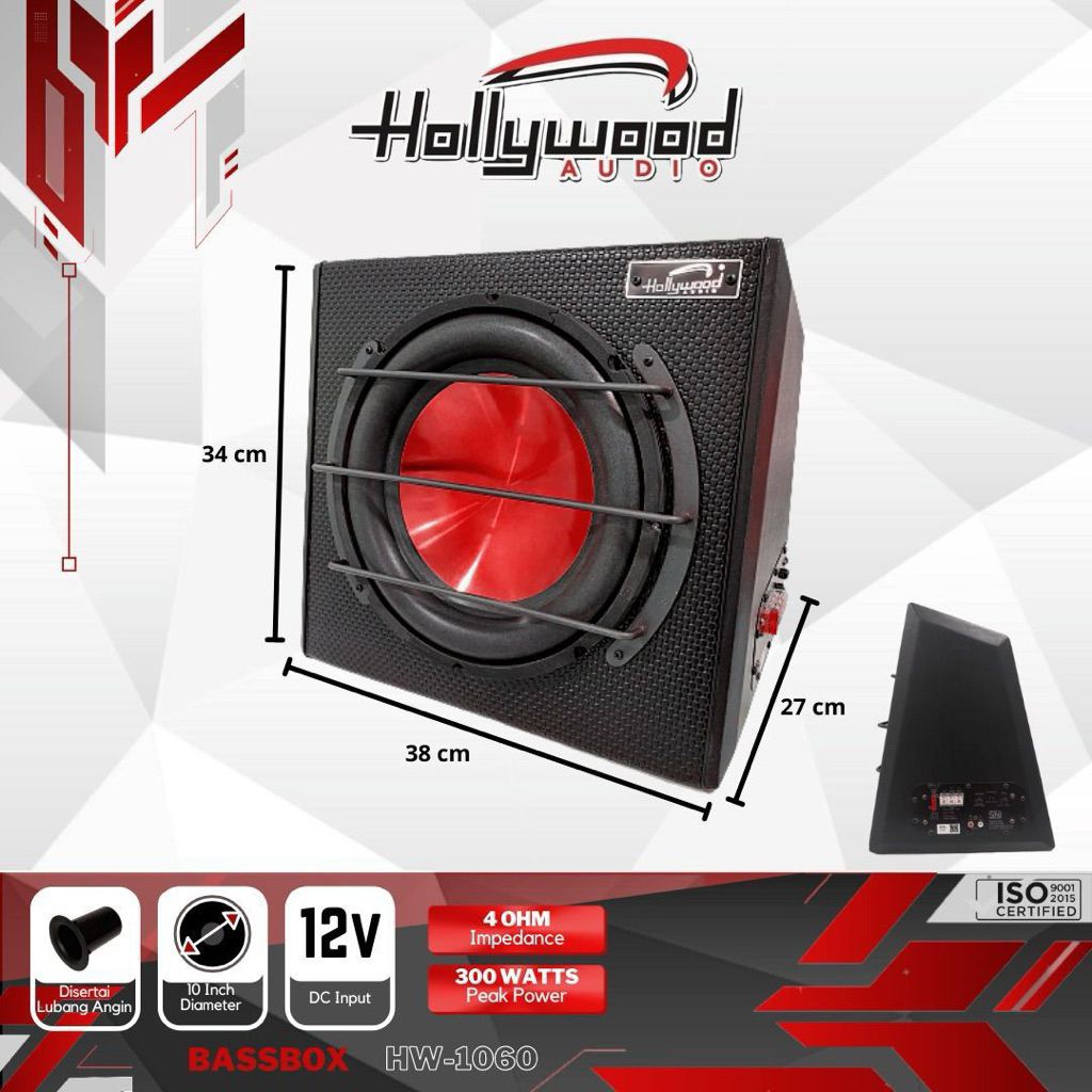 Subwoofer Aktif Bassbox Hollywood 10 HW-1060