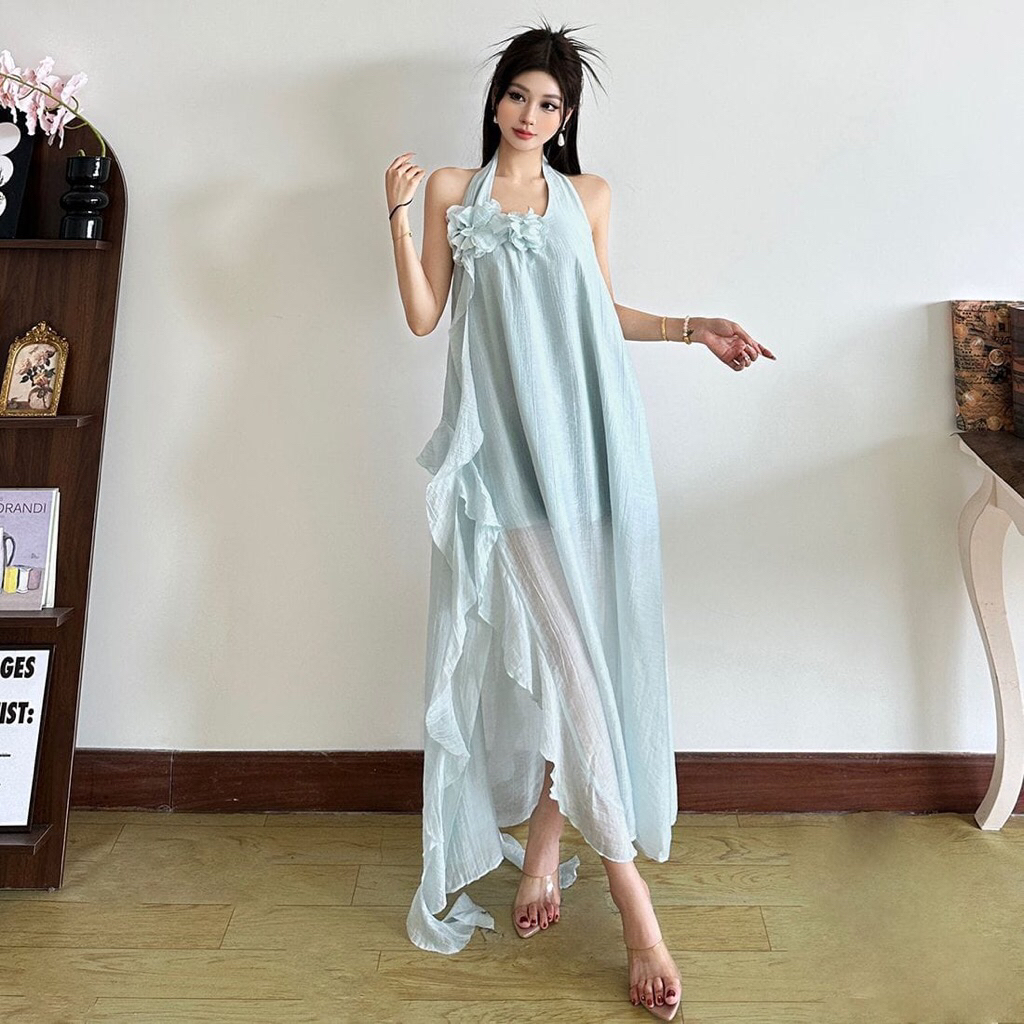 Dress Wanita putih Party Dress Bali Wanita D0797  dress pesta Wanita