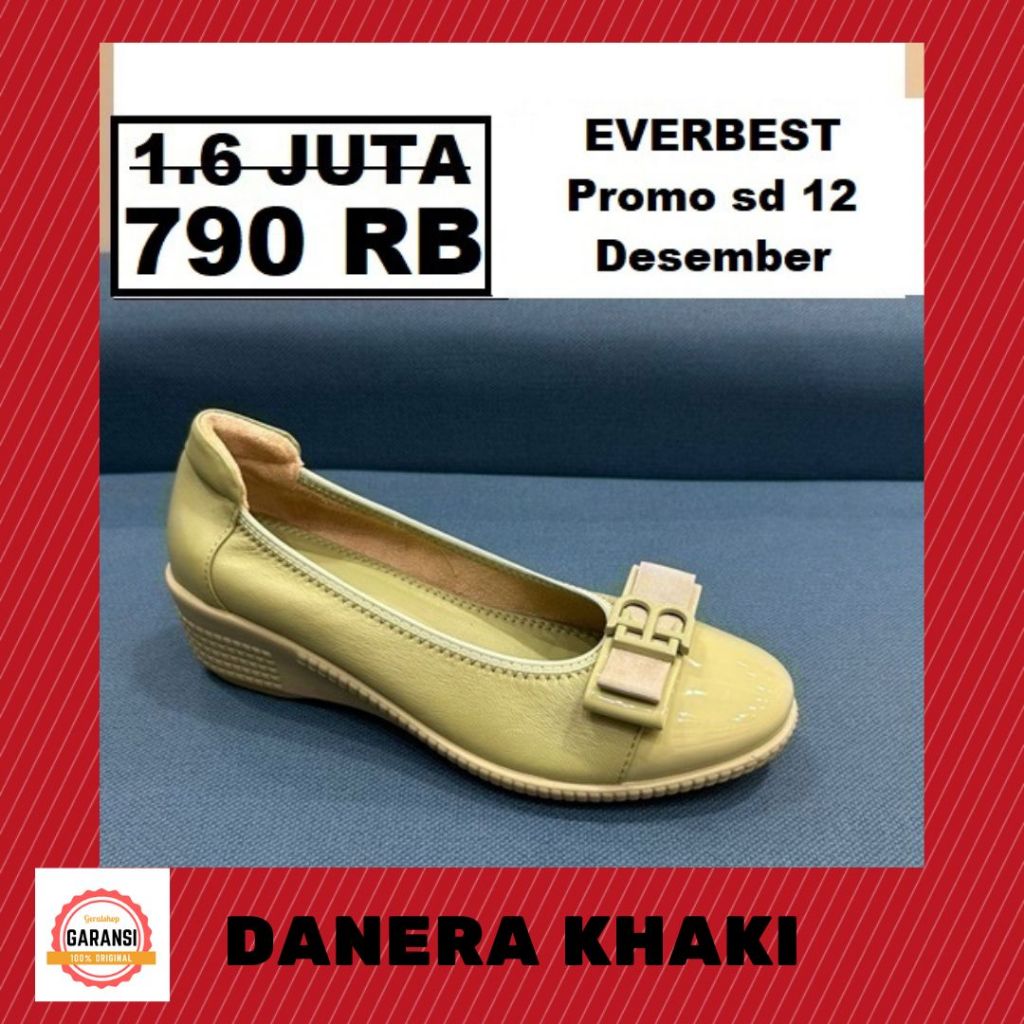 Sepatu wedges wanita Everbest DANERA 100% original sale