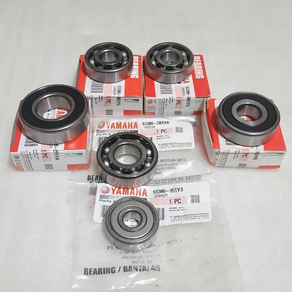 Bearing laher rasio gardan gearbox nmax aerox 155 original 93306-351Y3 9330-6302YU 93306-303YR 9330-