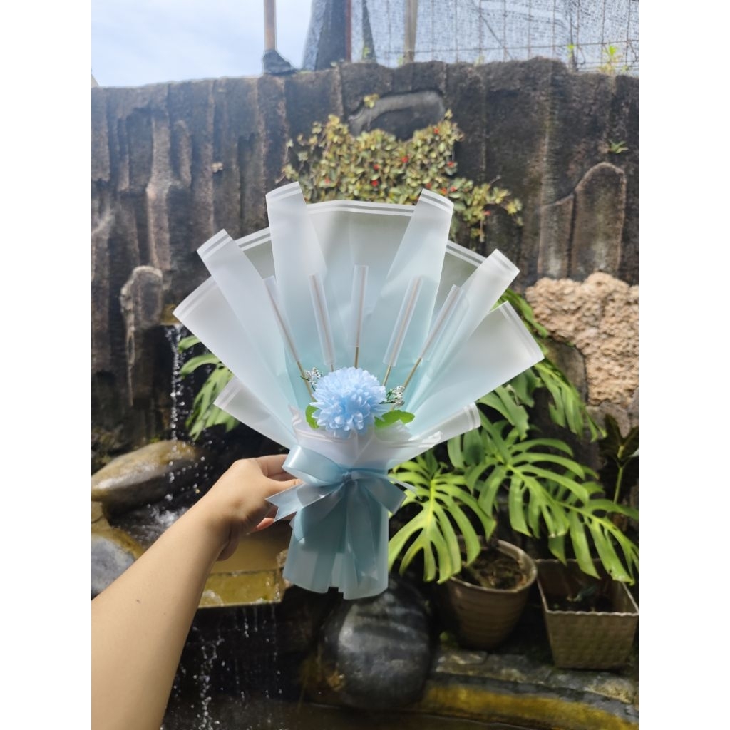 Buket Uang Roll Kosongan Buket Gradasi Murah Tinggal Isi Free Kartu Ucapan Kado Ultah Wisuda anniver