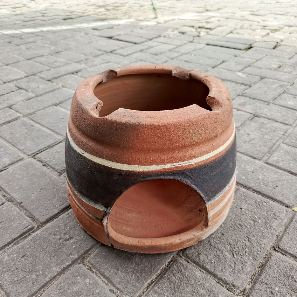 TUNGKU KAYU BAKAR TANAH LIAT, ANGLO KAYU BAKAR D25XT23 GERABAH PREMIUM TRADISIONAL INDONESIA