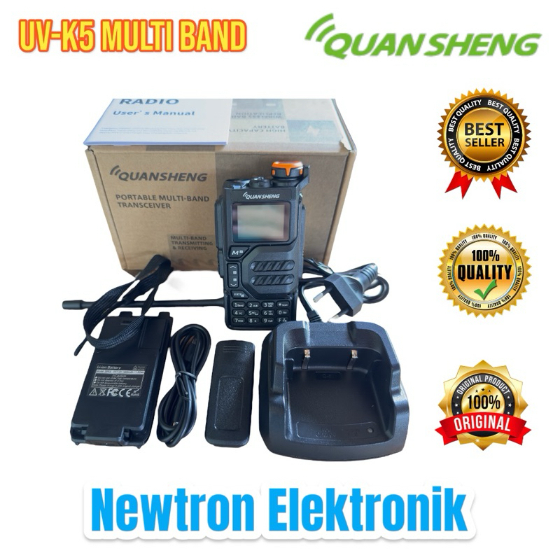 HT Quansheng UVK5 Multiband VHF UHF Walkie Talkie Handy Talky Dualband Air Band Alternatif TEXAS TX3