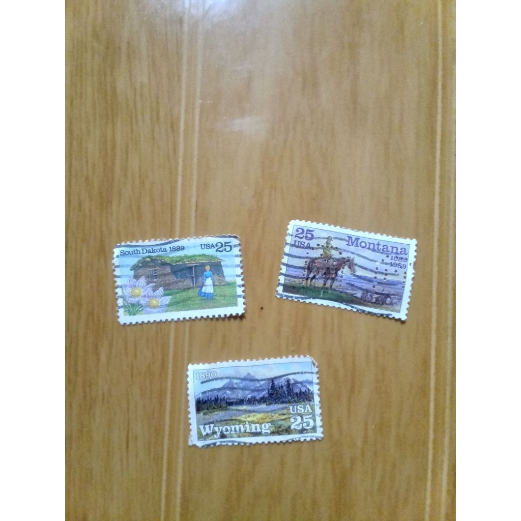 perangko vintage 25 cent usa edisi negara bagian