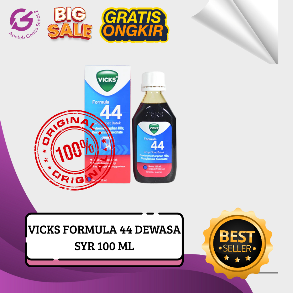 VICKS FORMULA 44 SIRUP BATUK DEWASA 100 ML