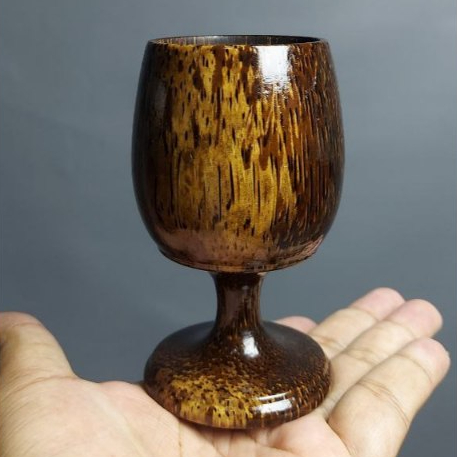 GELAS BAHAN KAYU AREN (LIWUNG) ORIGINAL 100%