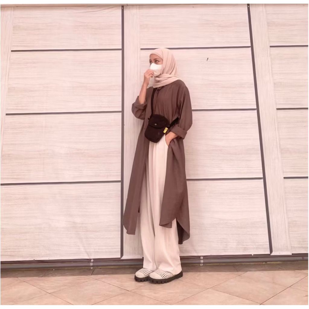 TUNIK BYELSS LINEN - FREE 1 TUNIK CRINKLE