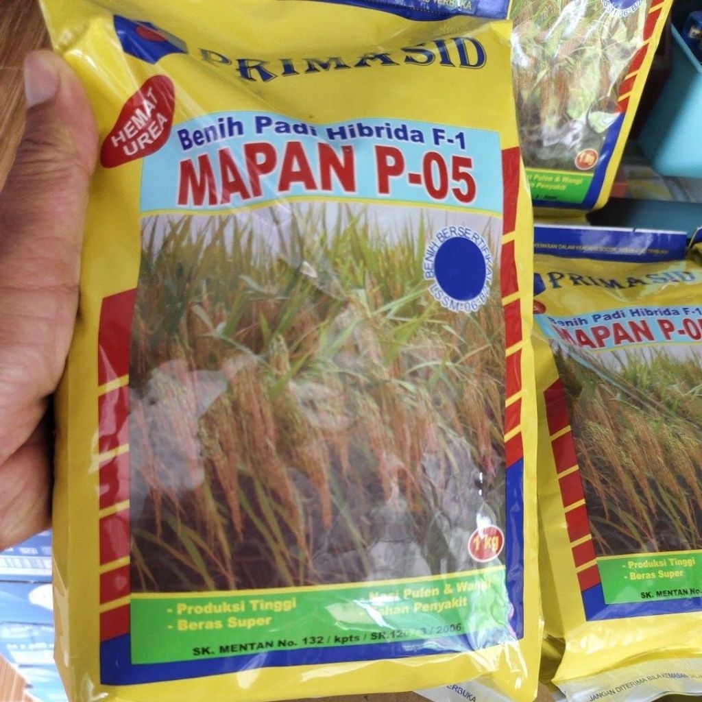 Benih padi Hibrida F-1 Mapan P-05