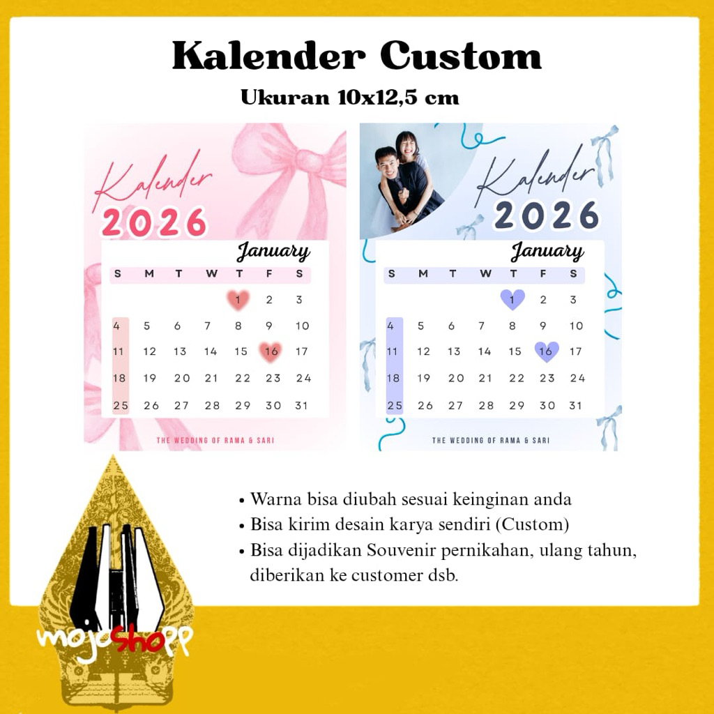 Kalender custom 6 lembar / kalender meja / kalender custom / kalender foto / kalender lucu / kalende