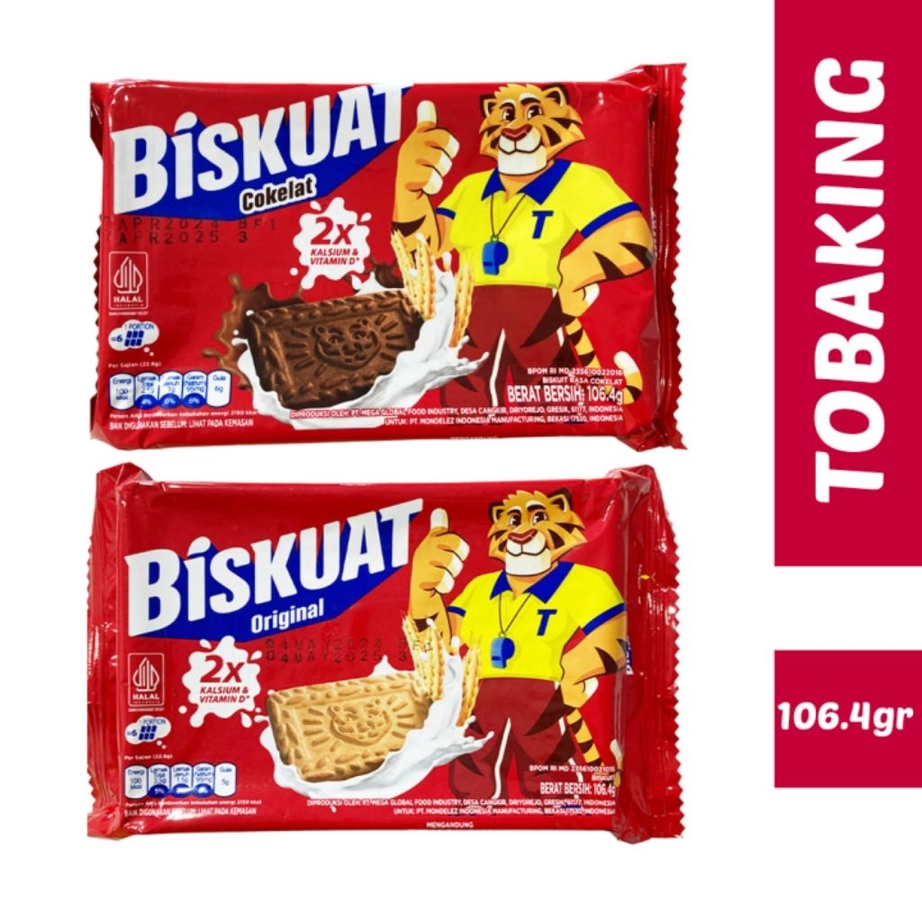 BISKUAT ENERGI RASA ORIGINAL DAN COKLAT NETTO 104 GR
