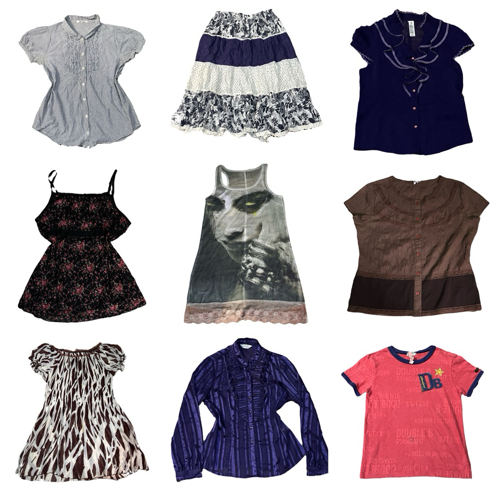 Preloved Y2K 2000s Academia Grunge Coquette Mori Kei  Vintage Top