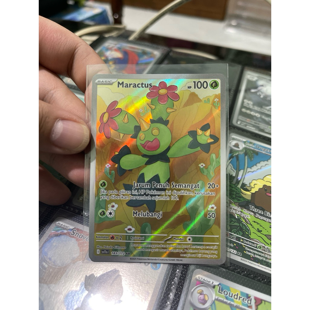 Pokemon - Maractus AR SV11S Hitam Putih