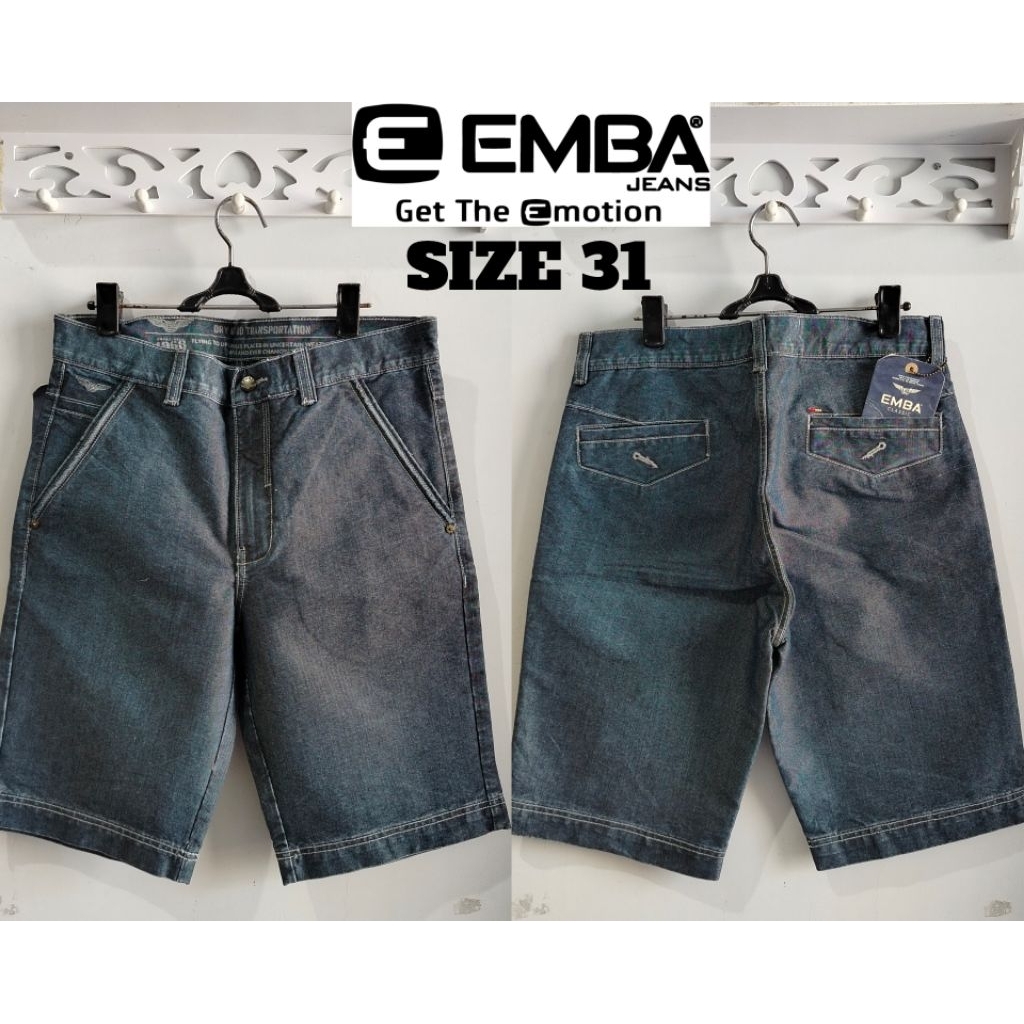 CELANA EMBA PRIA CELANA PENDEK JEANS SIZE 31