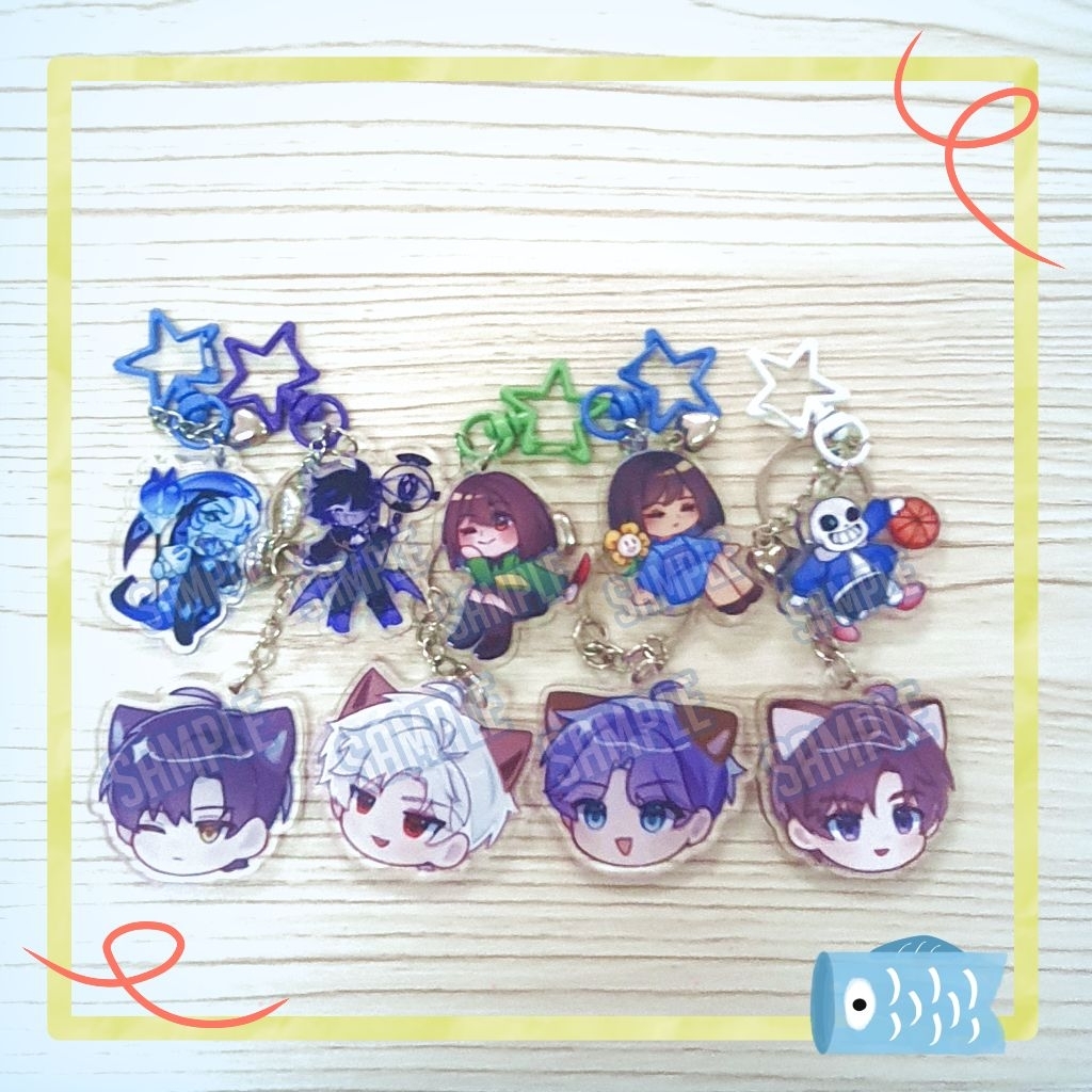 KEYCHAIN - Undertale, Cookie Run, Love and Deepspace [LIMITED STOCK]