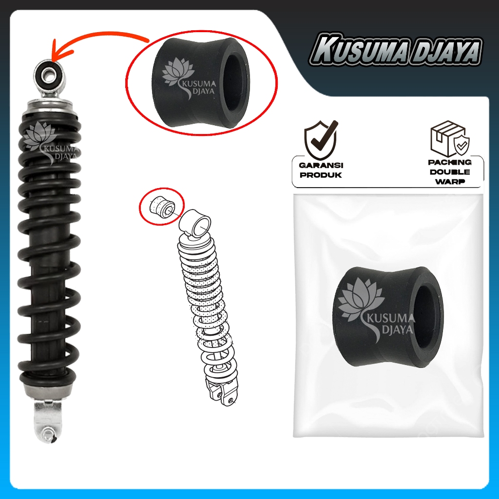 KARET DUDUKAN SHOCK BELAKANG BEAT SCOOPY VARIO 110 KARBU/FI/ESP SATUAN