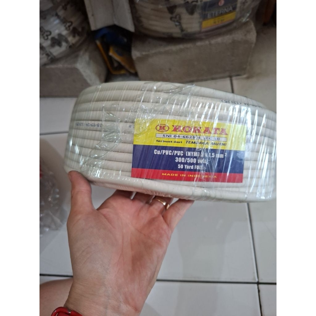 Kabel nym tembaga 2x1.5 / kabel kawat tembaga 2x1.5 permeter