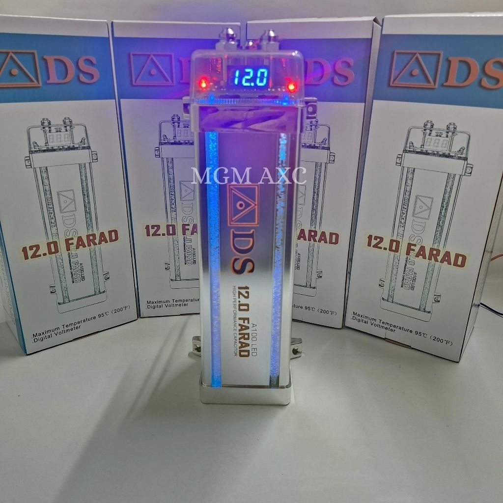Kapasitor Bank ADS 12.0 Farad LED Power Capacitor Mobil