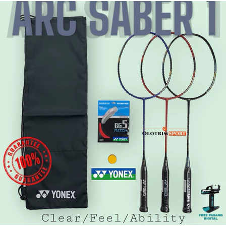 Raket Badminton YONEX ARCSABER 0 1 73 ABILITY CLEAR FEEL ARC SABER 100% ORIGINAL YONEX