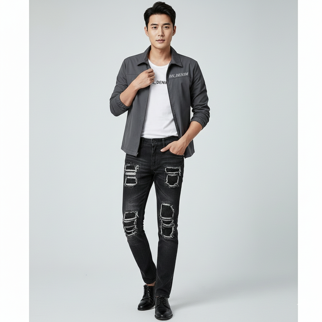 Celana Jeans Sobek Rucas – Street Style Bikers