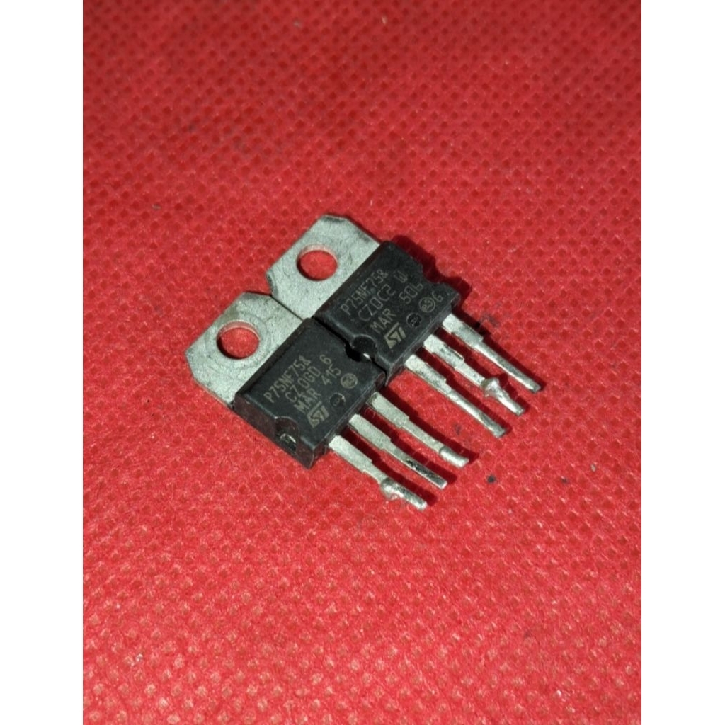MOSFET P75NF75 80A 75V BEKAS COPOTAN