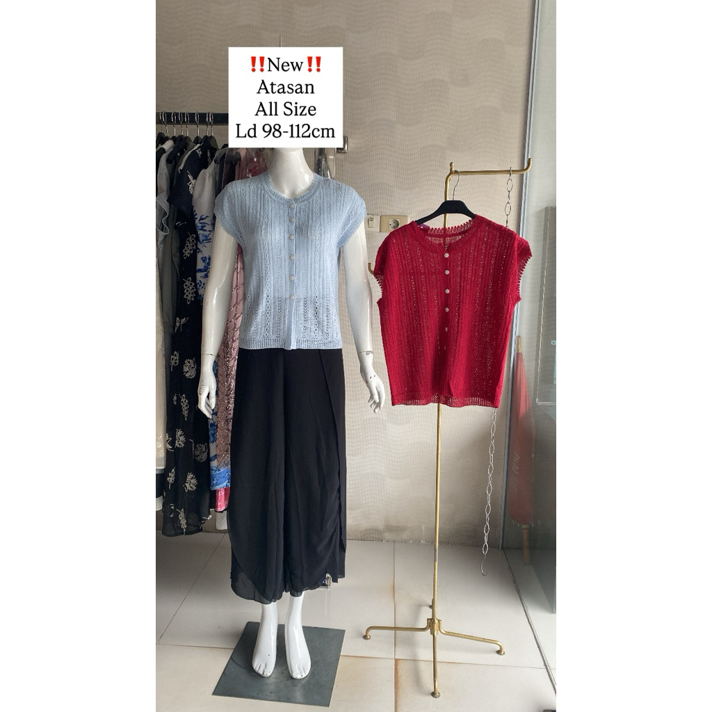 Top yukensi knit kancing//Atasan yukensi knit kancing//atasan terbaru wanita C28716