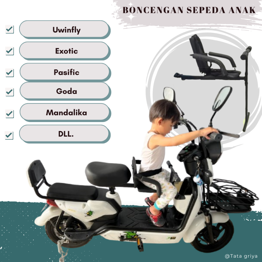 Boncengan anak sepeda listrik boncengan sepeda listrik anak depan boncengan sepeda listrik