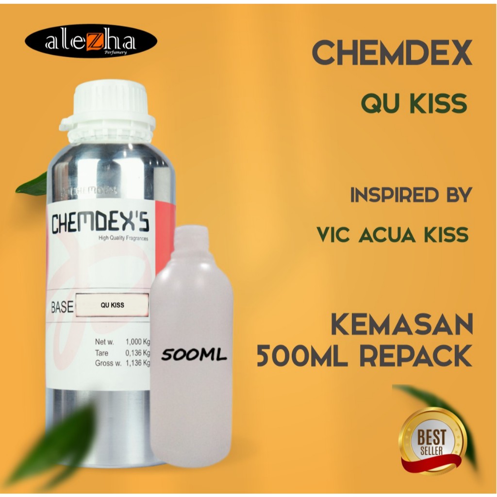 BIBIT PARFUM MURNI QU KISS | 500ML | CHEMDEX | REPACK