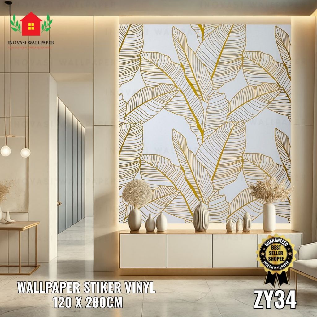 Inovasi Wallpaper - Wallpaper Dinding Motif Vinyl Marble Foam Roll Sticker Kamar Dekorasi Pet 120 X 