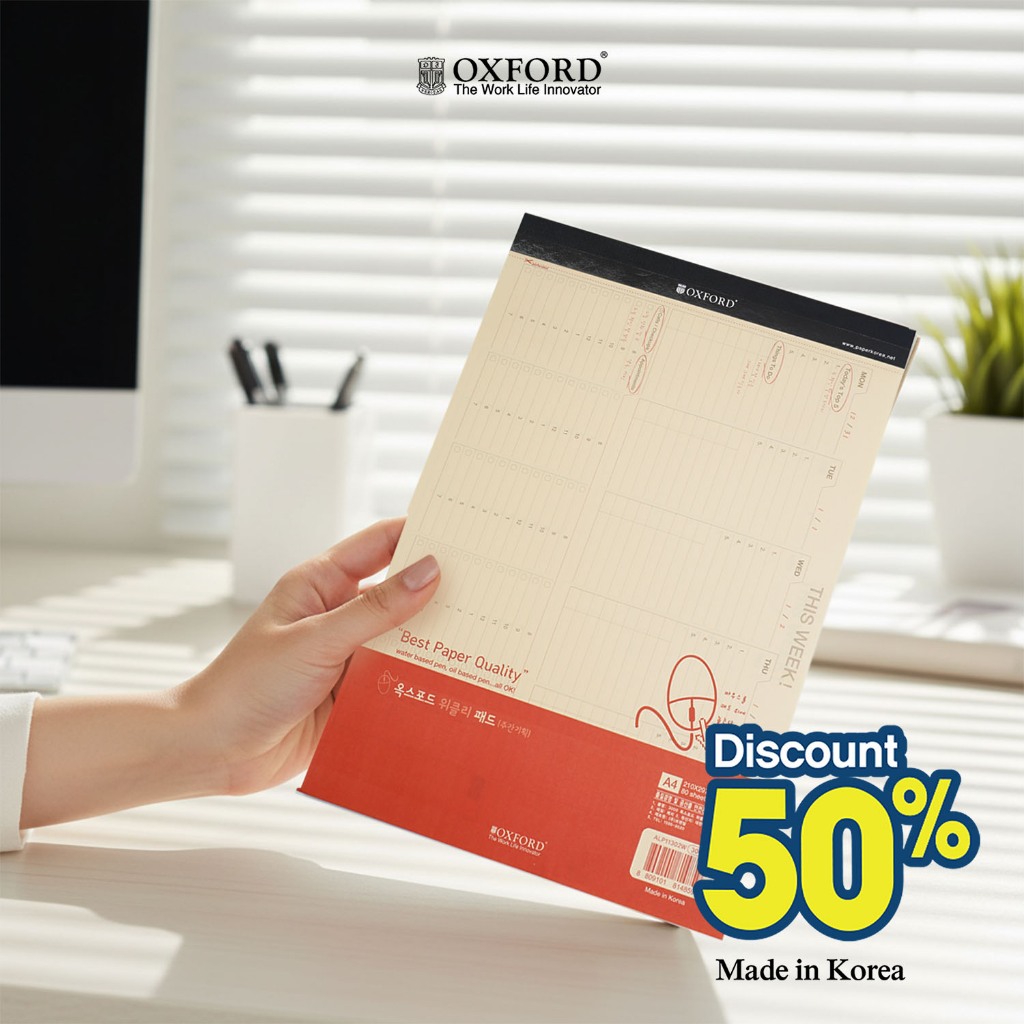 Oxford Weekly Pad Ukuran A4 - Yellow