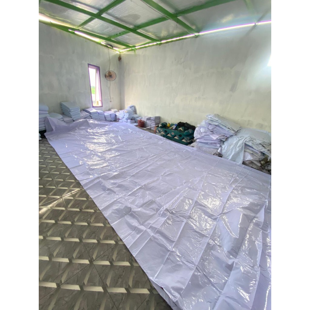 BANNER/BALEHO PUTIH POLOS UKURAN[2X4],[3X3,5]TEBAL