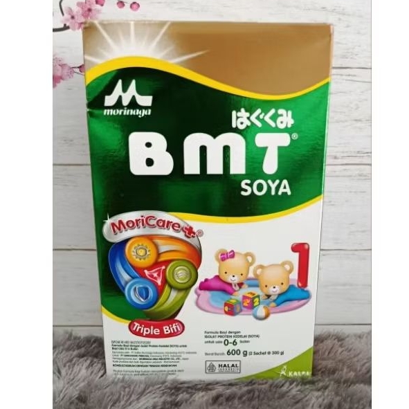 Morinaga BMT Soya 1 (usia 0-6bulan) 600gr NON LACTOSE / Pilihan alergi susu sapi