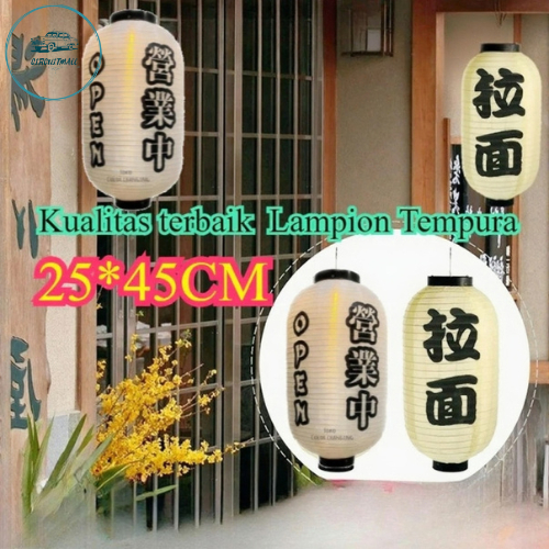10 Inch Gaya Jepang Lampion / Lampion Ramen Sushi / Lentera Lampu Dekorasi Tahan Air Pvc