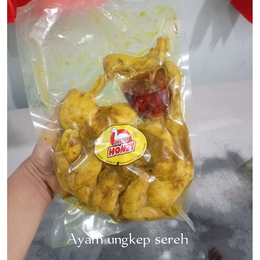 Honey Ayam ungkep sereh free sambal