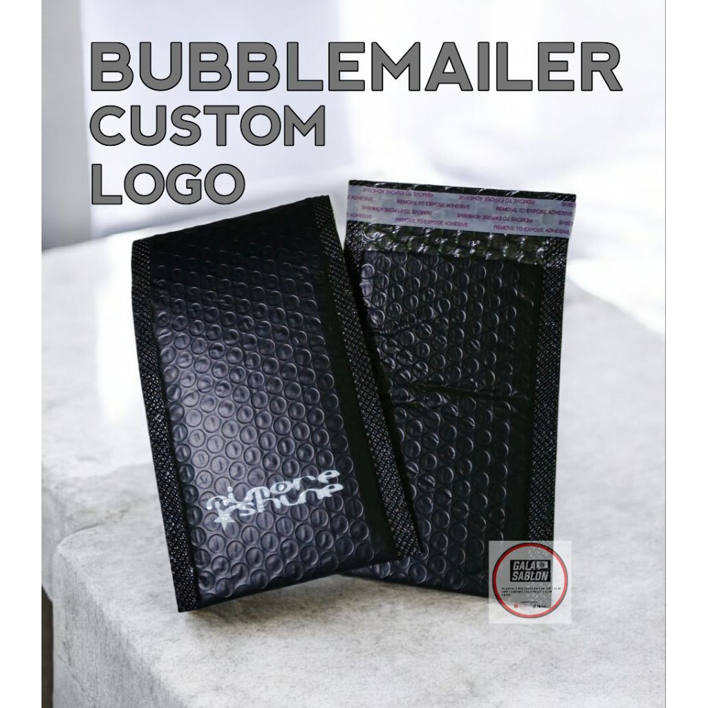 PLASTIK BUBBLE MAILER CUSTOM LOGO/BUBBLE MAILER CUSTOM SABLON/BUBLEMAILER/AMPLOP BUBBLE MAILER CUSTO