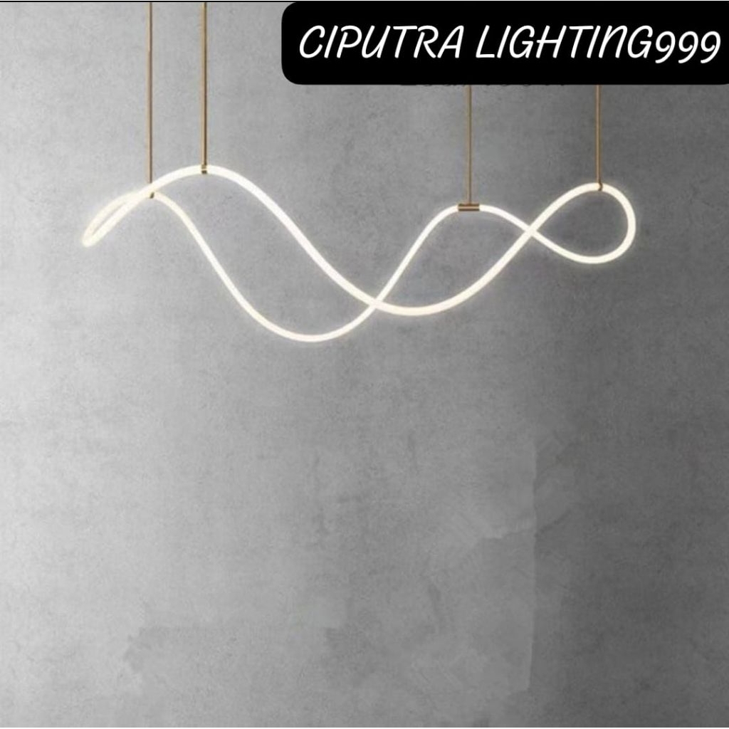 Lampu Gantung Hias Minimalis Modern Meja Makan Meja Island Diameter 150 Cm Elegan