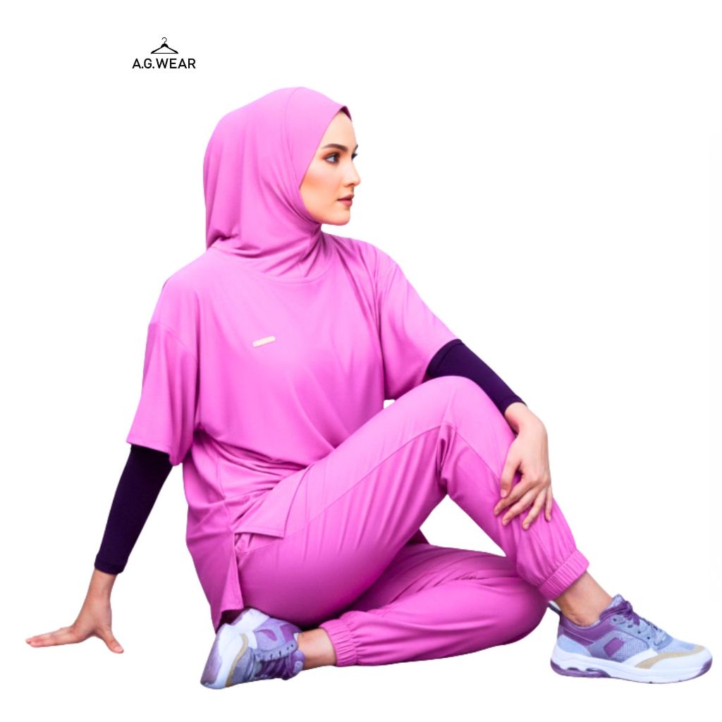 neira Baju Setelan Olahraga Wanita Terbaru Muslimah |neira OLGA | Set Olahraga Wanita untuk Senam & 