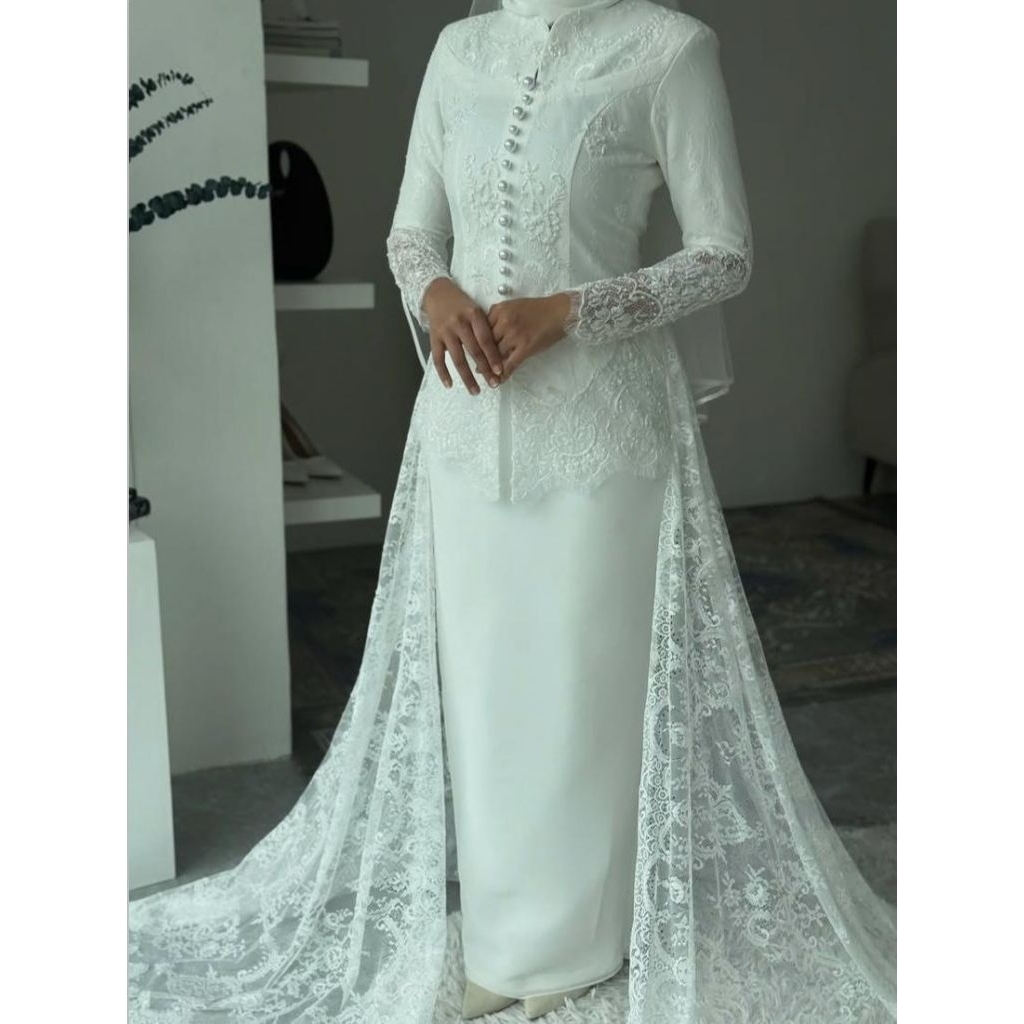 gaun pengantin Malaysia Melayu gaun akad gaun walimah wedding dress