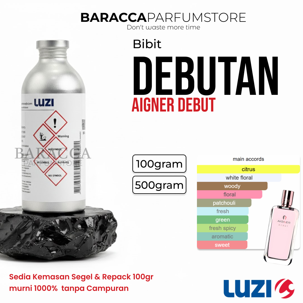 LUZI DEBUTAN - BIBIT PARFUM AIGNER DEBUT - SEGEL & REPACK 100G
