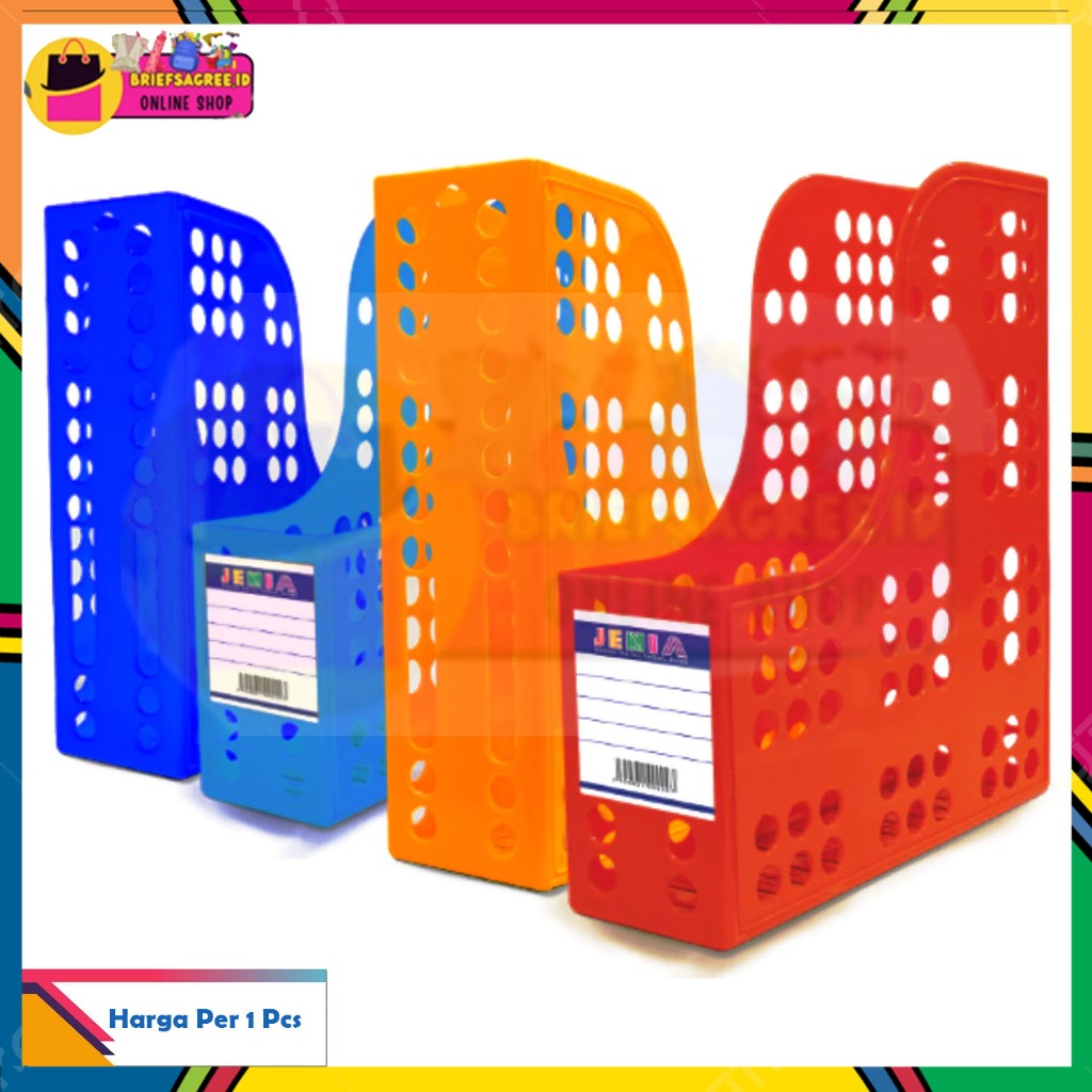 Box file keranjang plastik warna random/ Tempat berkas dokumen file