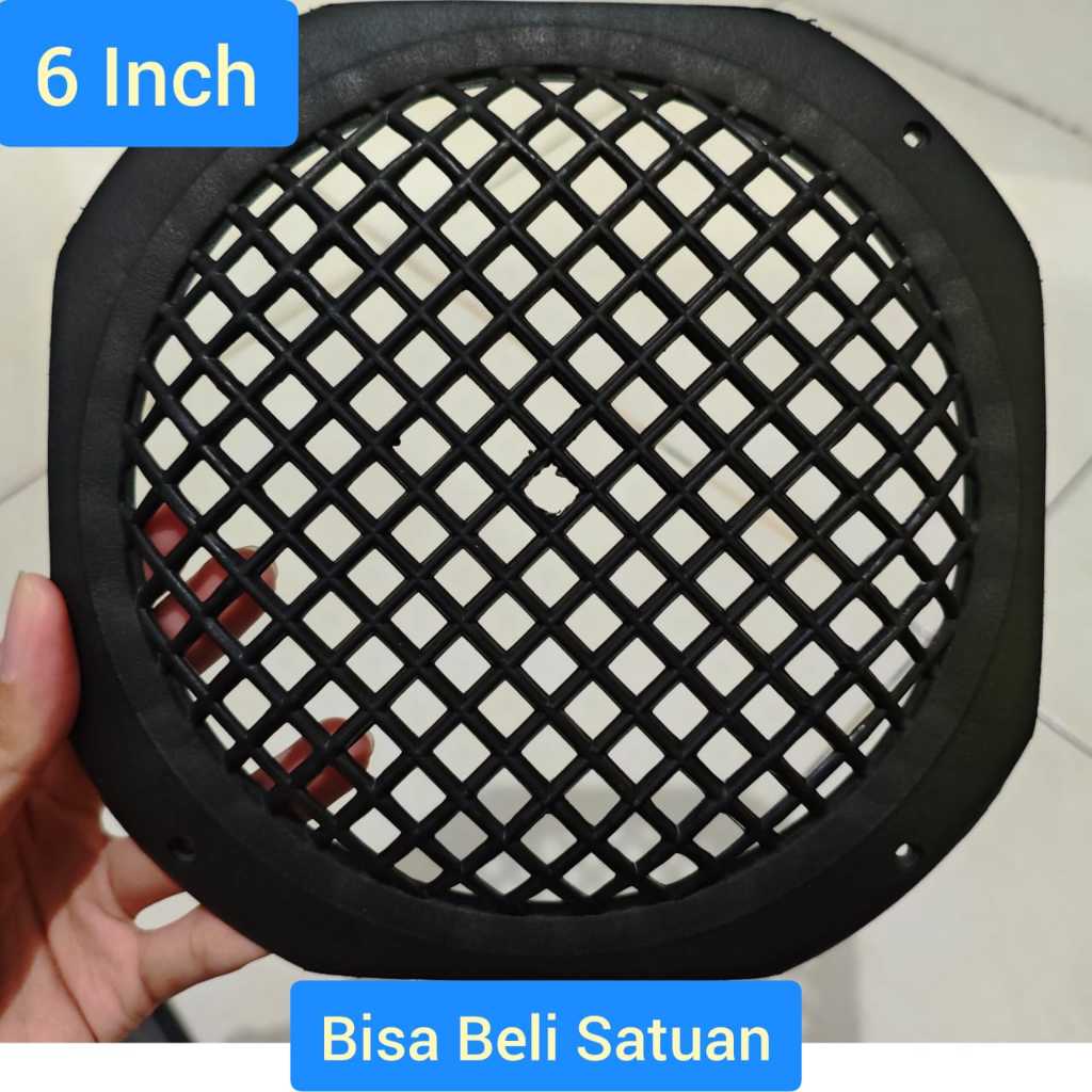 Grill Speaker Kotak 6" Plastik Cover Speaker 6 Inch Plastik RAM Grill Speaker Tutup Grill Speaker 6 