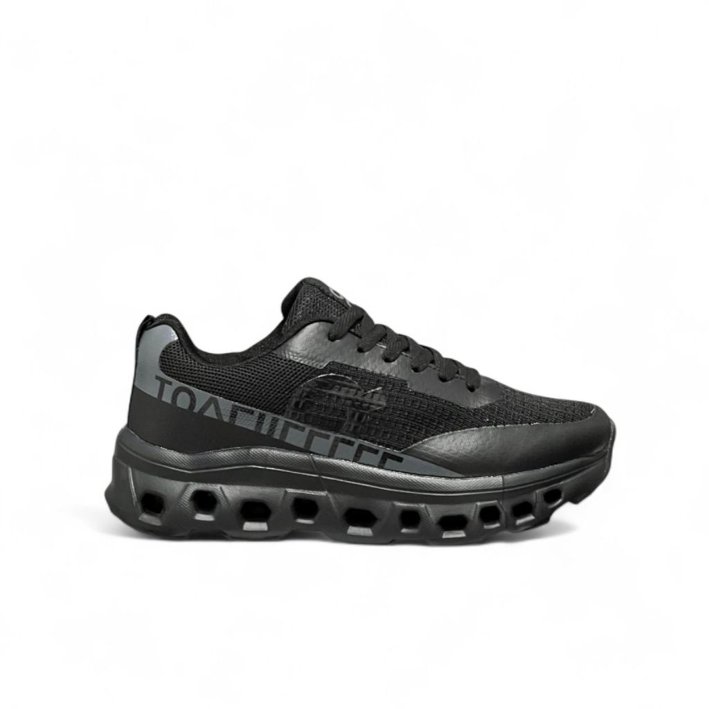 On Cloude Monster Full Black Sepatu Running Pria Size 40-44 Hitam Terbaru Shoes Men Gym Fitness Jogg