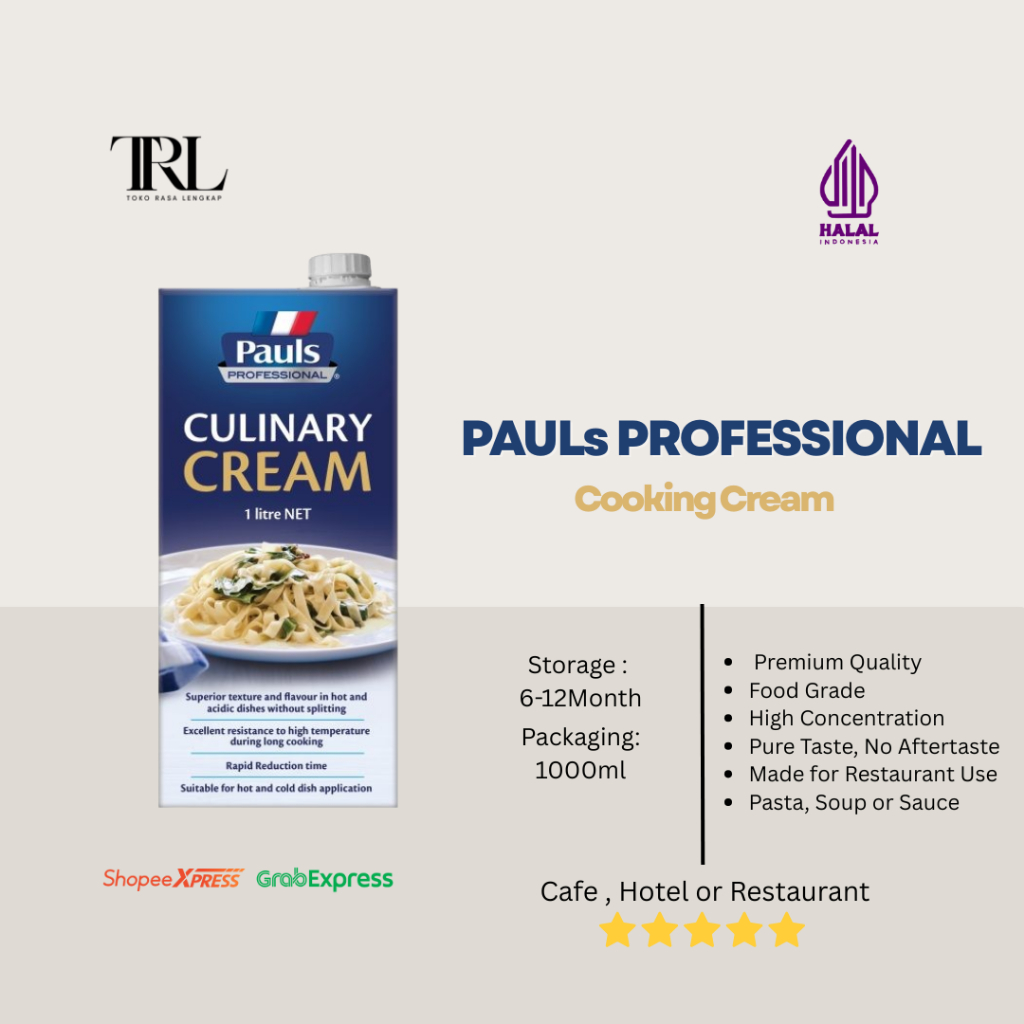 Cooking Cream by Pauls Professional | 1 ltr Ori
