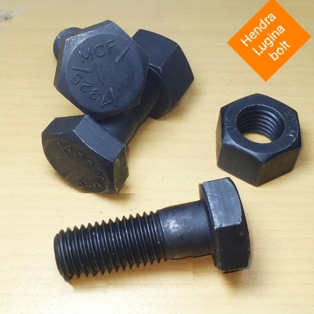 baut mur htb 3/4x2" baut baja grade Astm A325