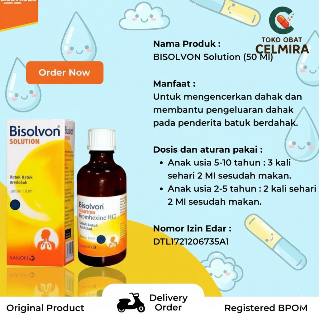 Bisolvon Solution untuk nebulizer anak