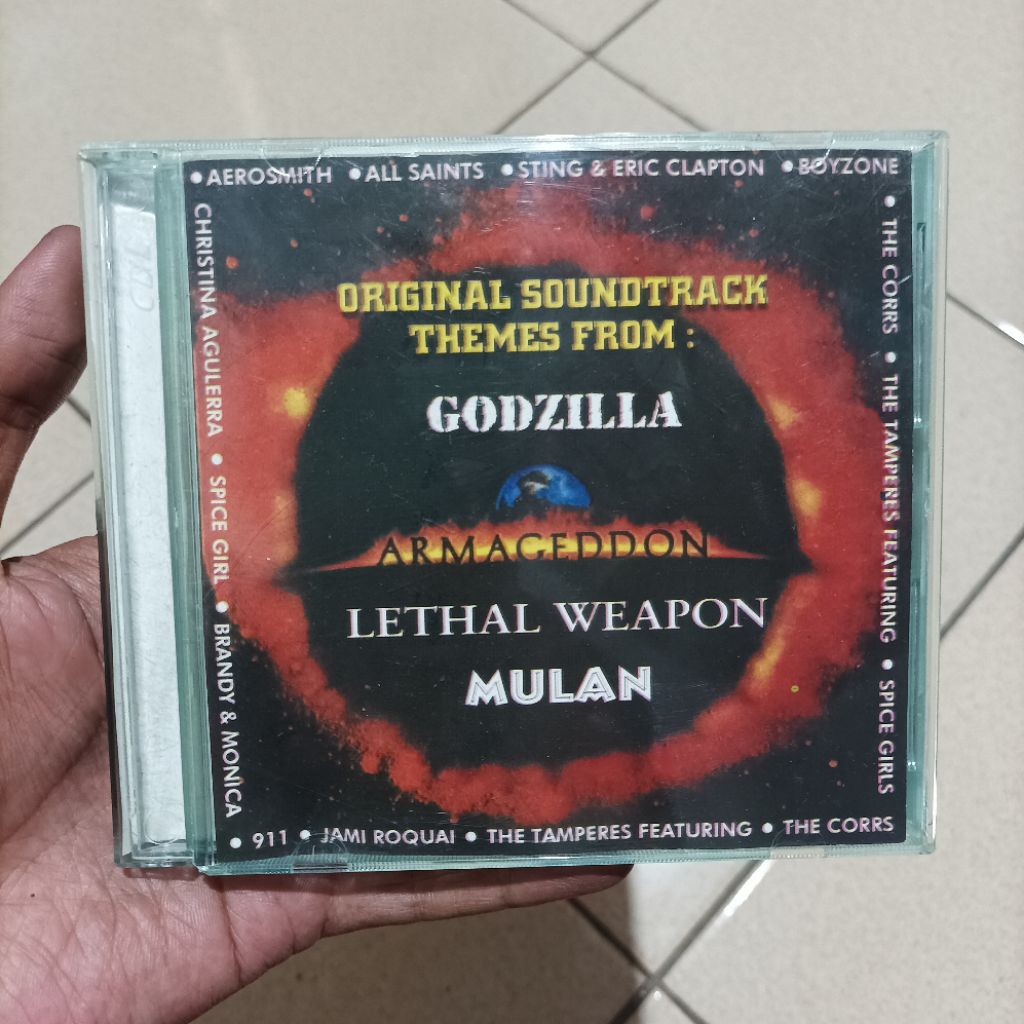 Kaset VCD Original Soundtrack Film Armageddon Godzilla Mulan dll