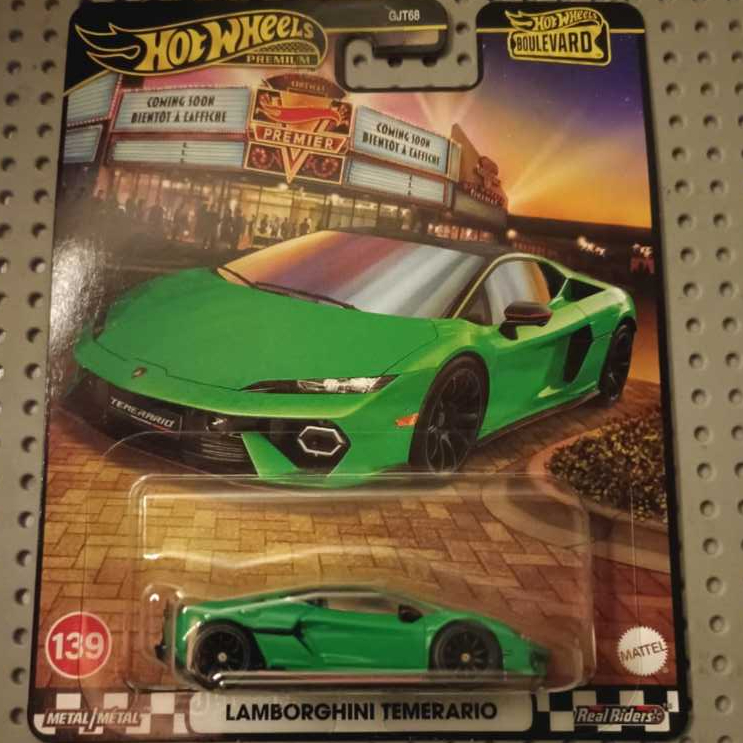 Hotwheels Premium Lamborghini Temerario Hijau