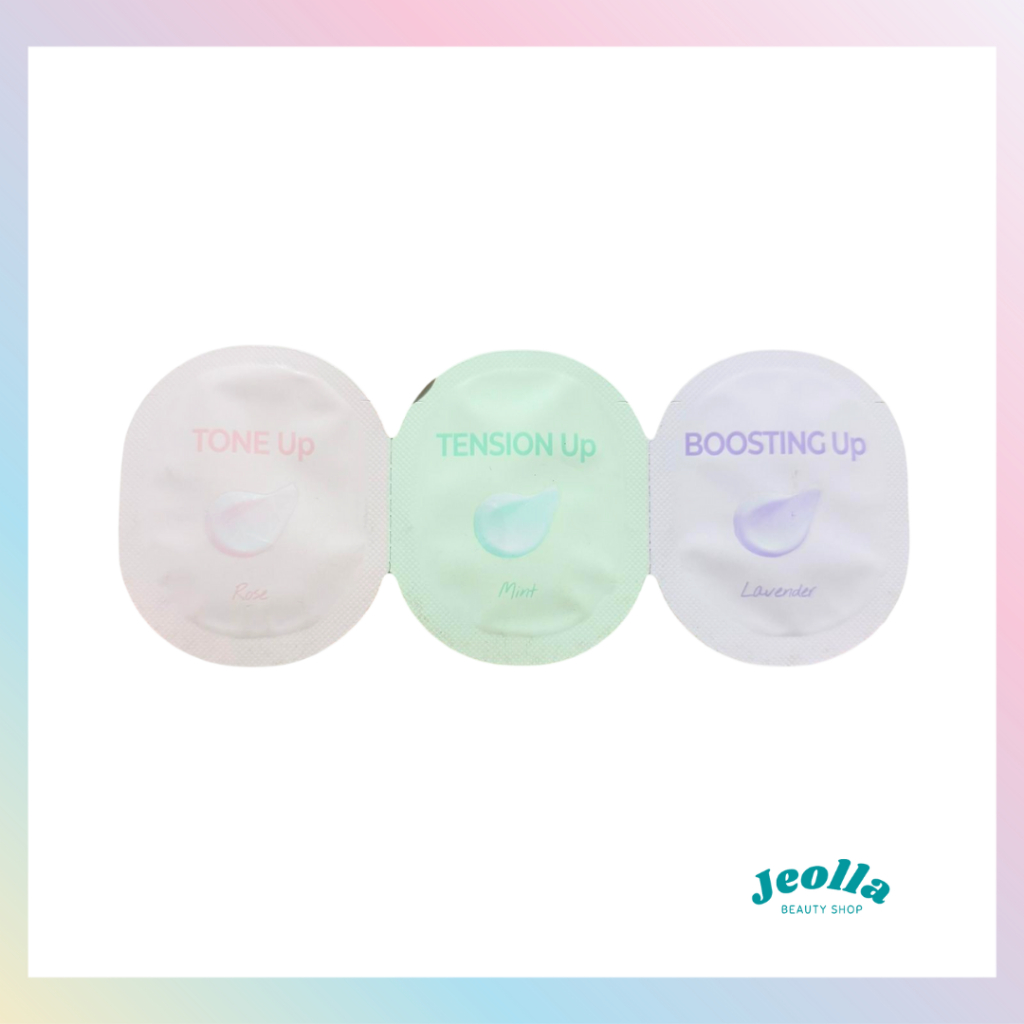 KLAVUU White Pearlsation Ideal Backstage Cream (Rose, Lavender, Mint) Sachet Trial Travel Mini Size