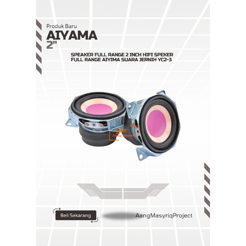 Speaker Full range 2 Inch Hifi speker full range AIYIMA Suara Jernih YC2-3
