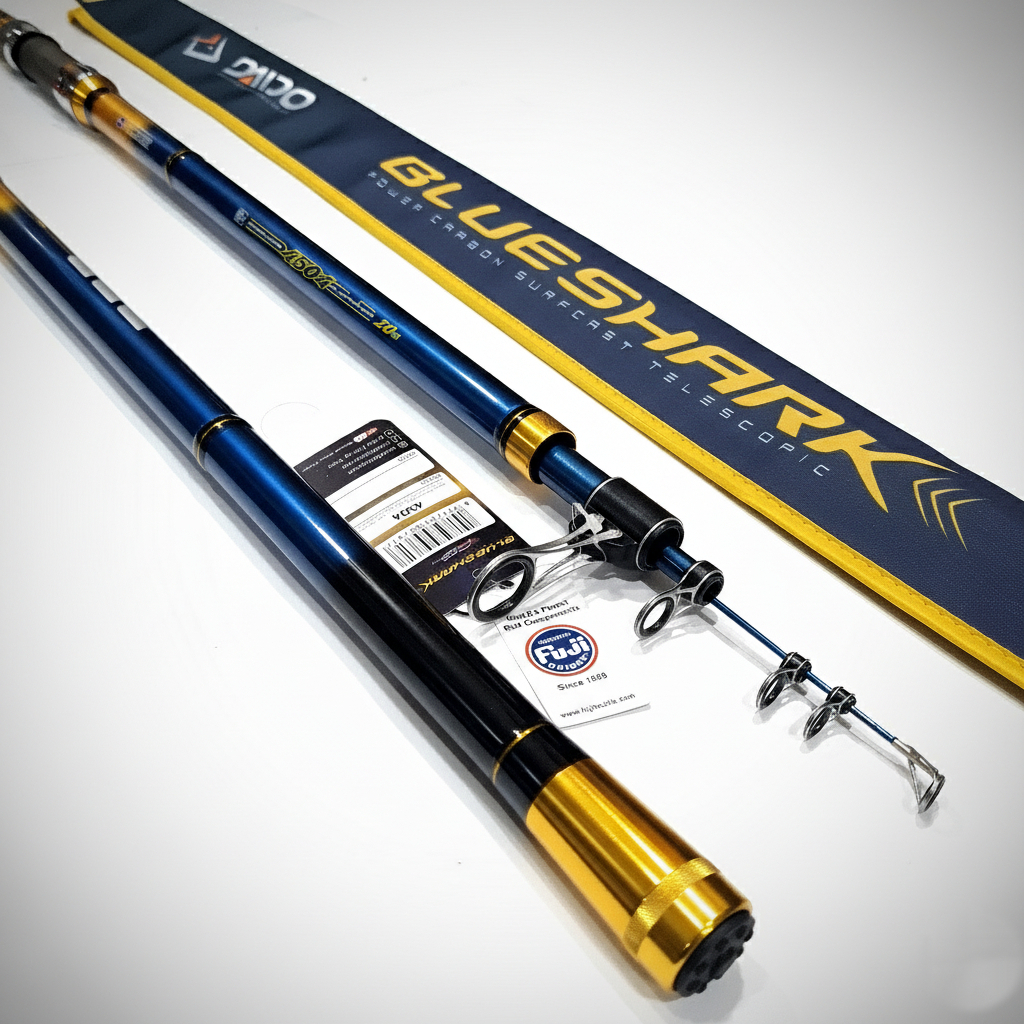 Joran DAIDO BLUE SHARK Joran Pasiran Telescopic 360 s/d 450 (ring fuji)